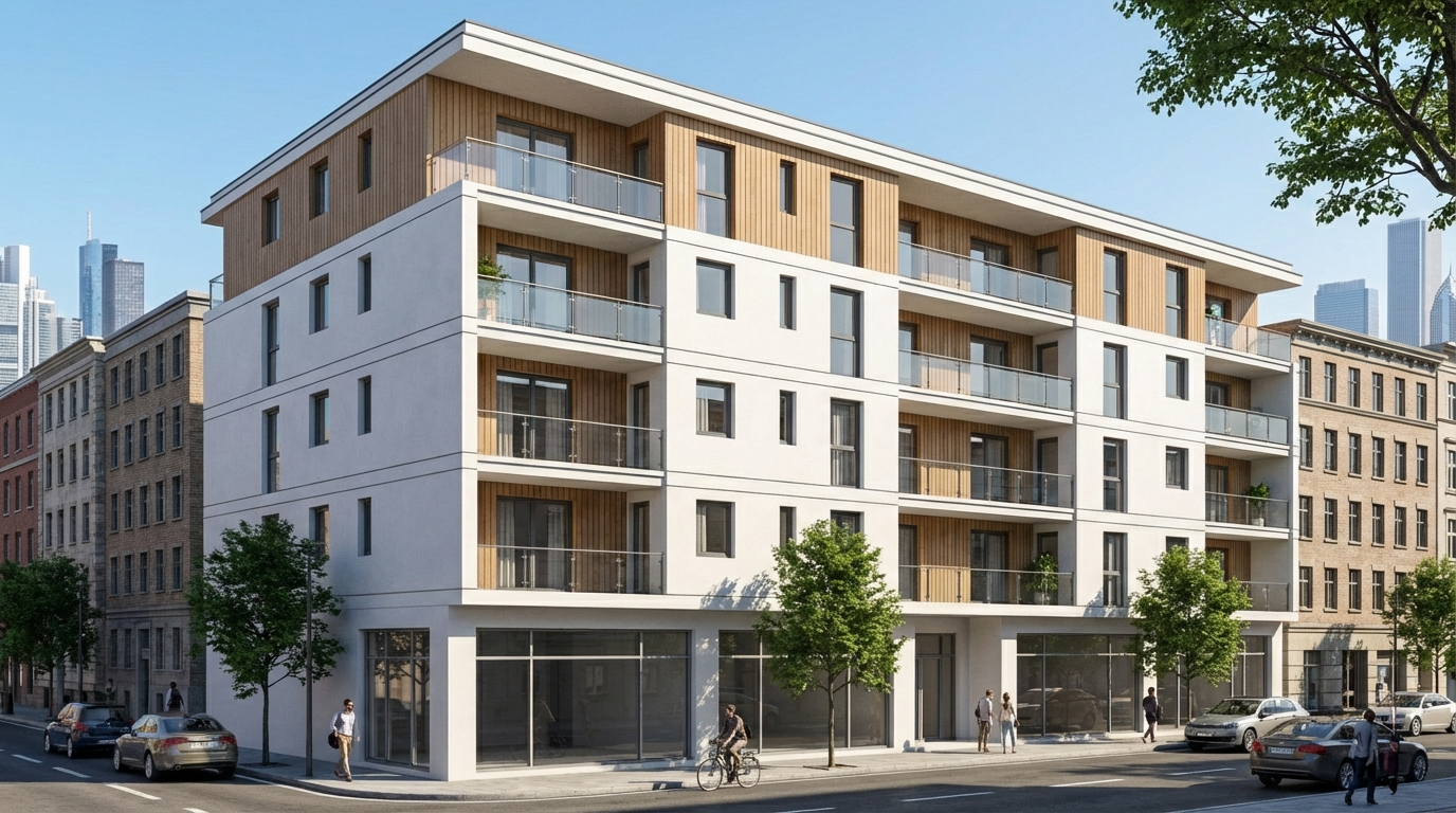 Architectural insertion - apartment building